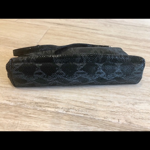 Bebe Black Python Print Bag - Picture 7 of 7